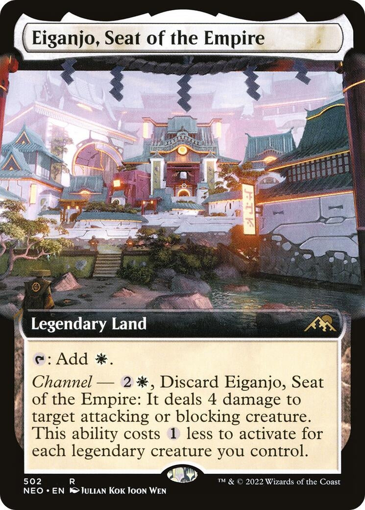 Image for Eiganjo, Seat of the Empire (Extended Art) (502) (NEO) - Magic: The Gathering
