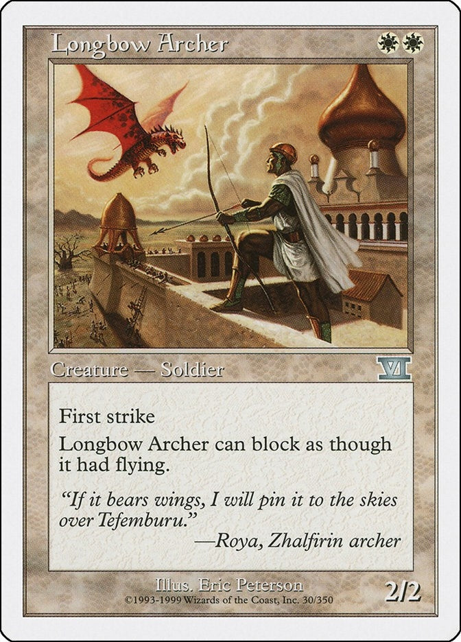 Longbow Archer (30) (6ED) Japanese