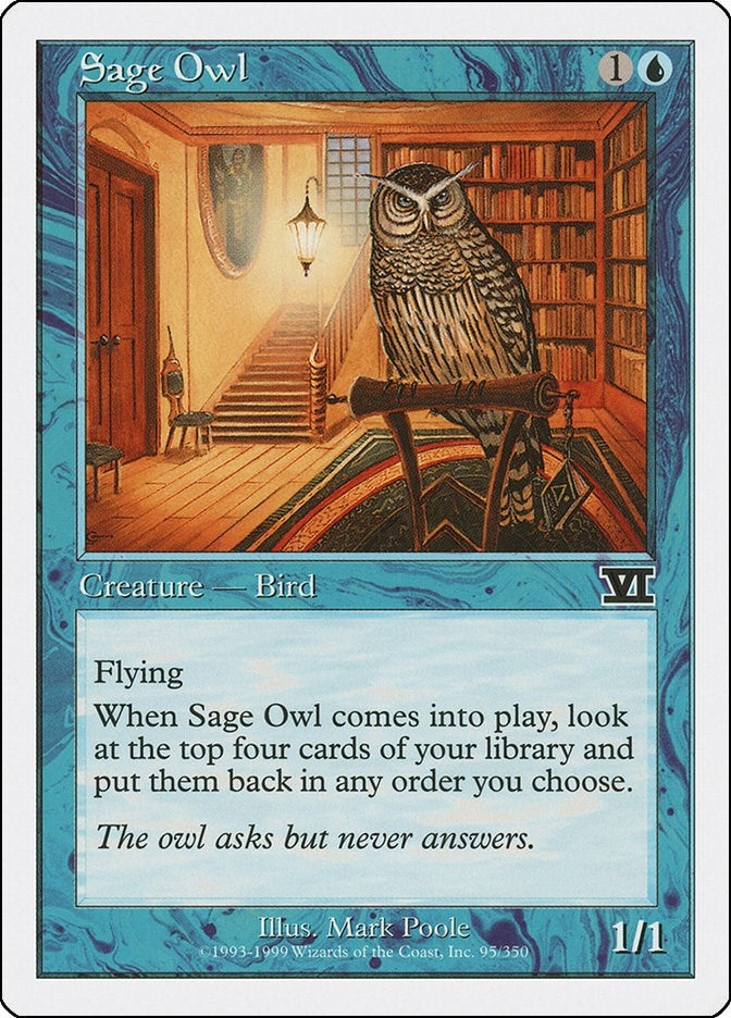 Image for Sage Owl (95) (6ED) - Magic: The Gathering