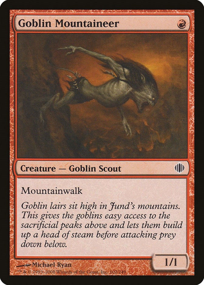 Goblin Mountaineer (102) (ALA) Japanese