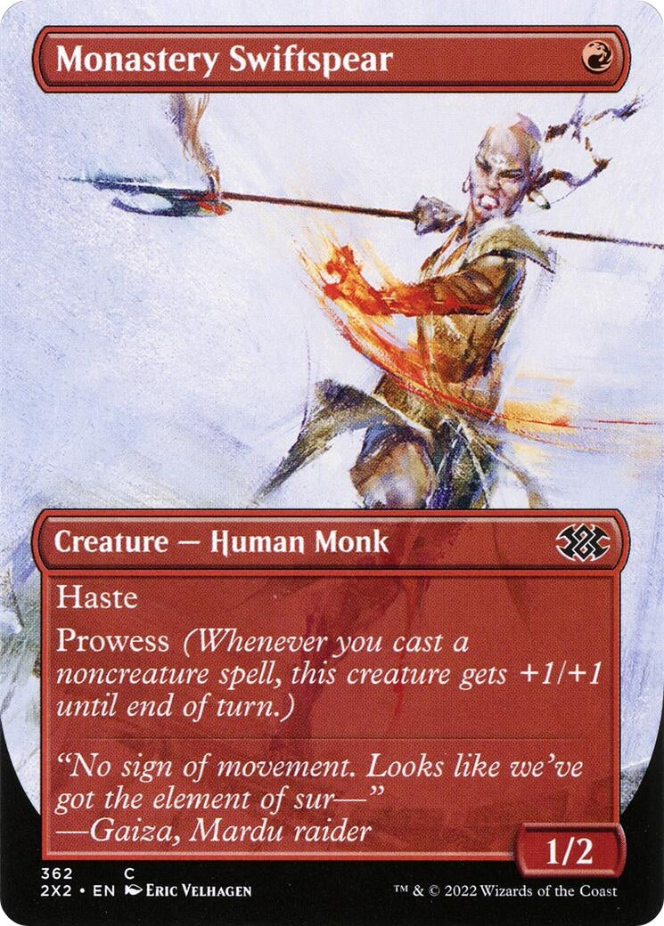 Monastery Swiftspear (Borderless) (362) (2X2)
