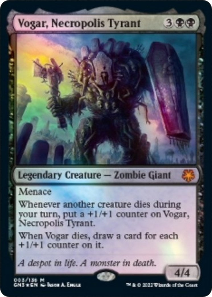 Image for Vogar, Necropolis Tyrant (3) (GN3) - Magic: The Gathering