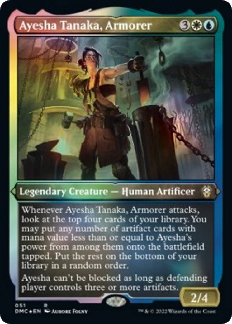 Ayesha Tanaka, Armorer (Foil Etched) (51) (DMC)