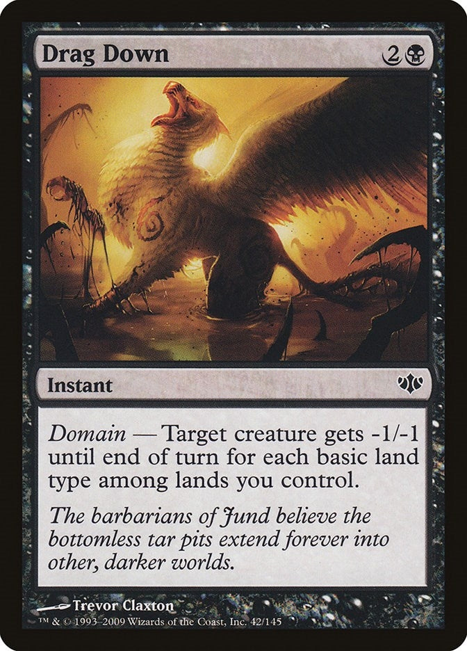 Image for Drag Down (42) (CON) - Magic: The Gathering