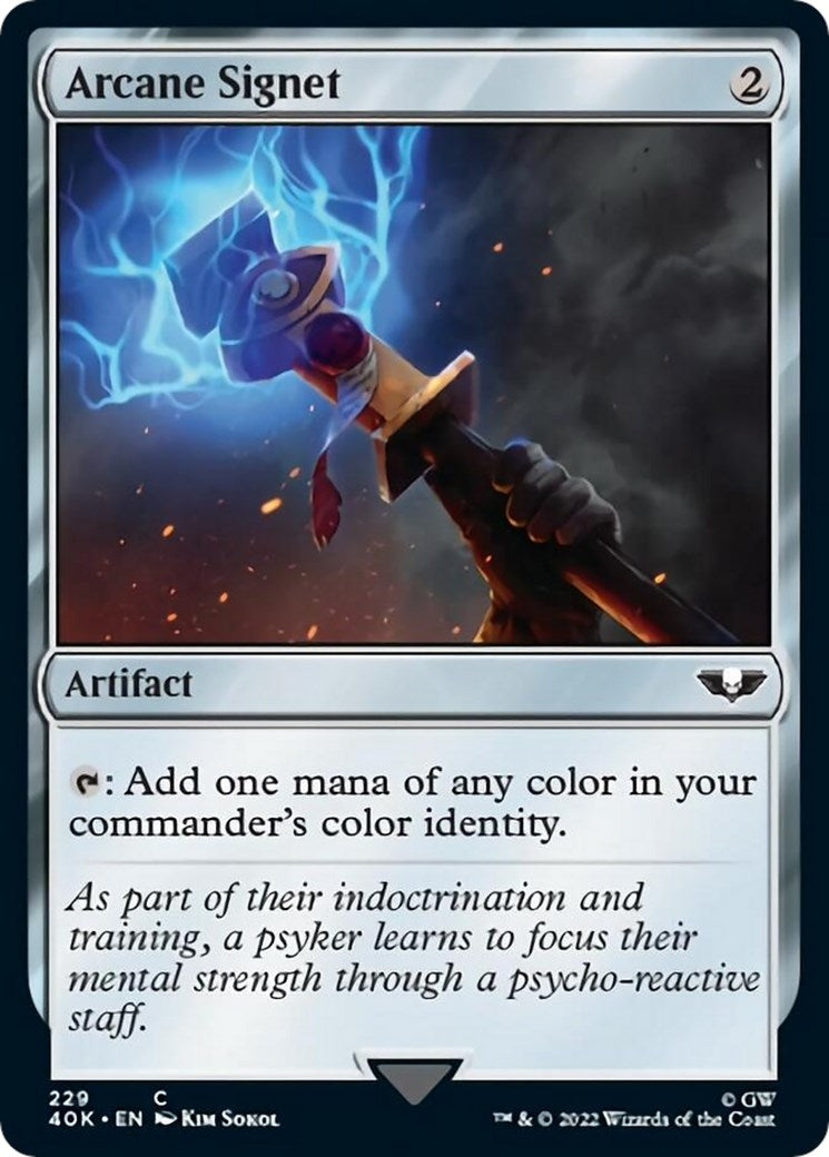 Image for Arcane Signet (229) (Surge Foil) (229) (40K) - Magic: The Gathering