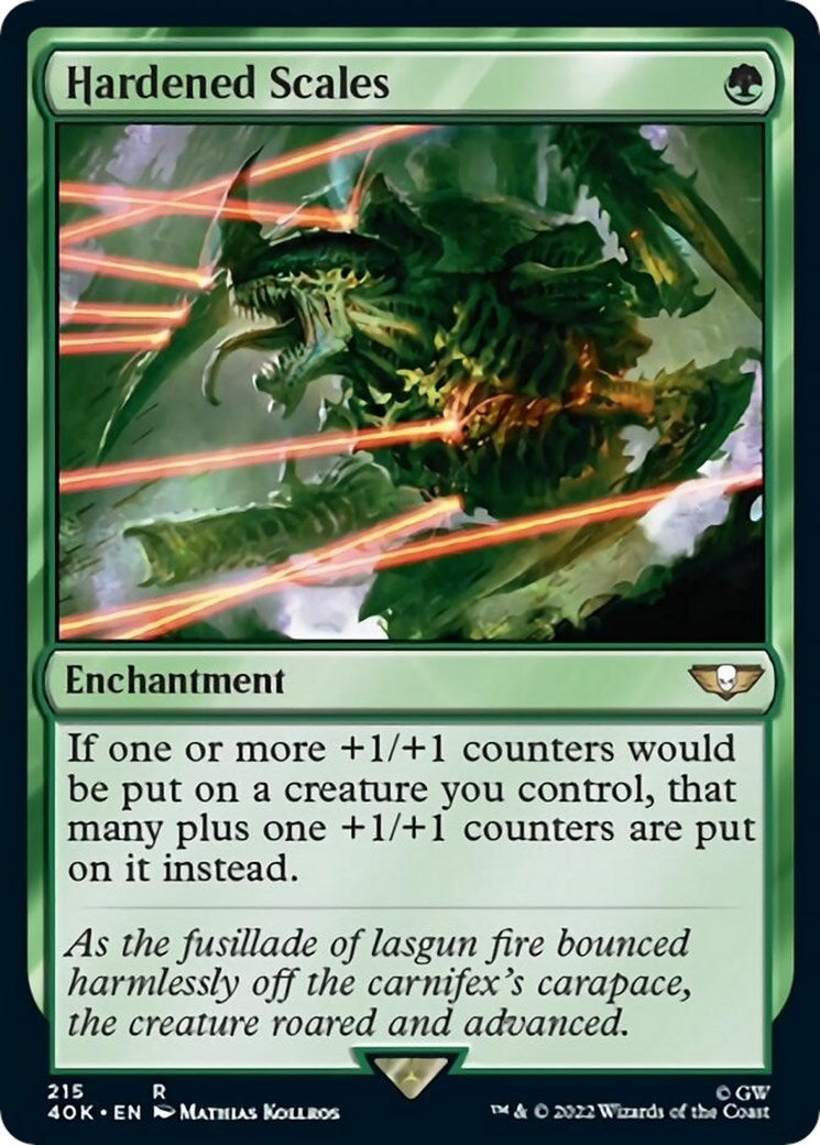 Image for Hardened Scales (Surge Foil) (215) (40K) - Magic: The Gathering