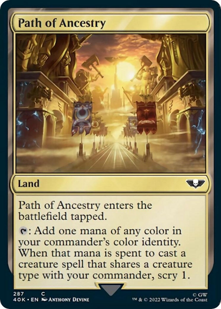 Image for Path of Ancestry (Surge Foil) (287) (40K) - Magic: The Gathering