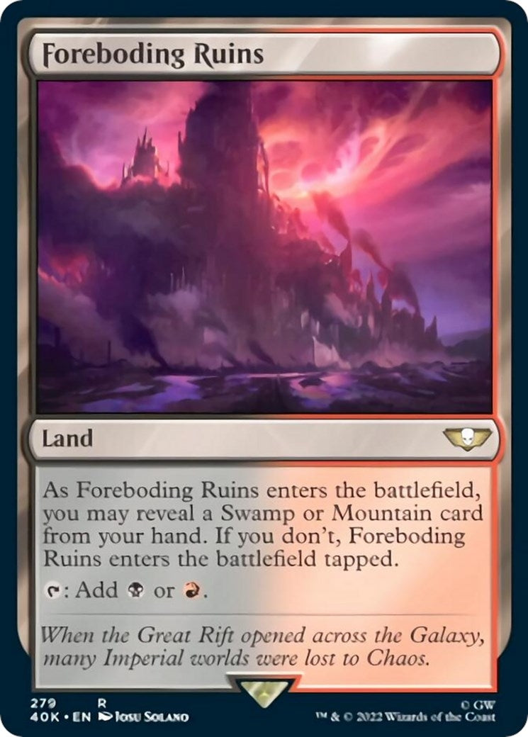 Image for Foreboding Ruins (Surge Foil) (279) (40K) - Magic: The Gathering