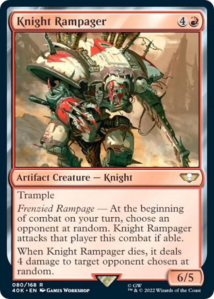 Image for Knight Rampager (80) (40K) - Magic: The Gathering