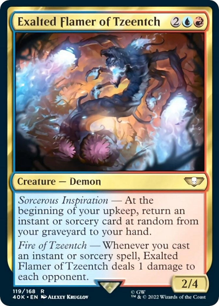 Image for Exalted Flamer of Tzeentch (119) (40K) - Magic: The Gathering