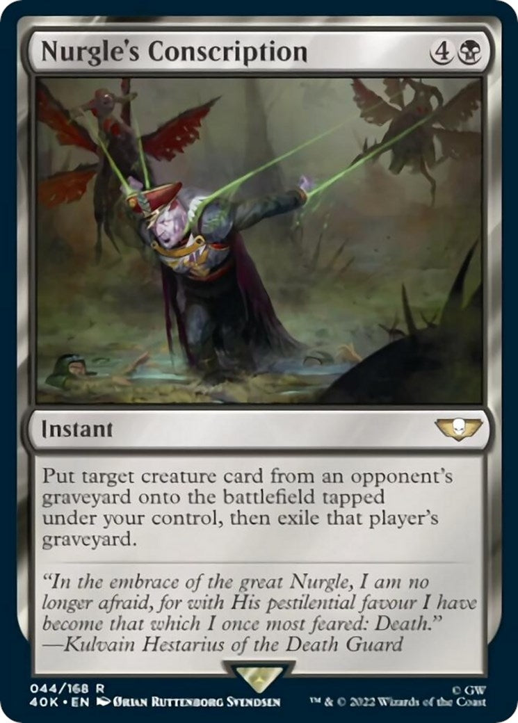 Image for Nurgle's Conscription (Surge Foil) (44) (40K) - Magic: The Gathering