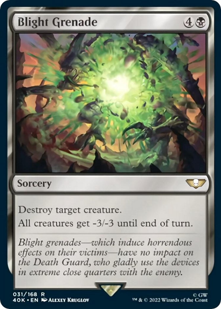 Image for Blight Grenade (Surge Foil) (31) (40K) - Magic: The Gathering