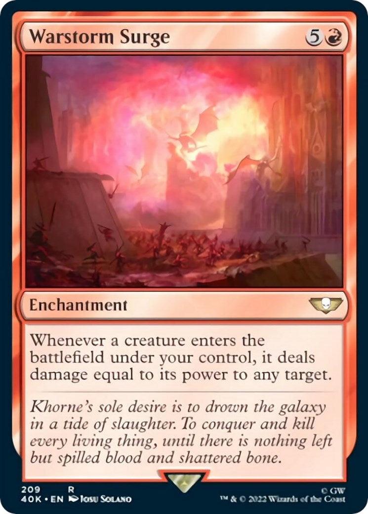 Image for Warstorm Surge (Surge Foil) (209) (40K) - Magic: The Gathering