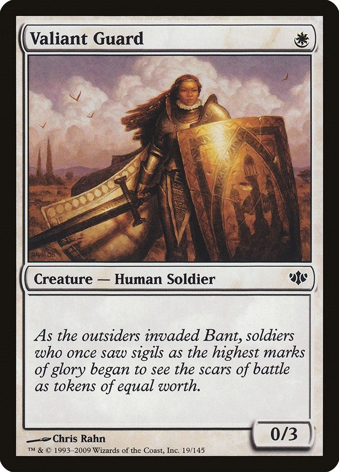 Image for Valiant Guard (19) (CON) - Magic: The Gathering