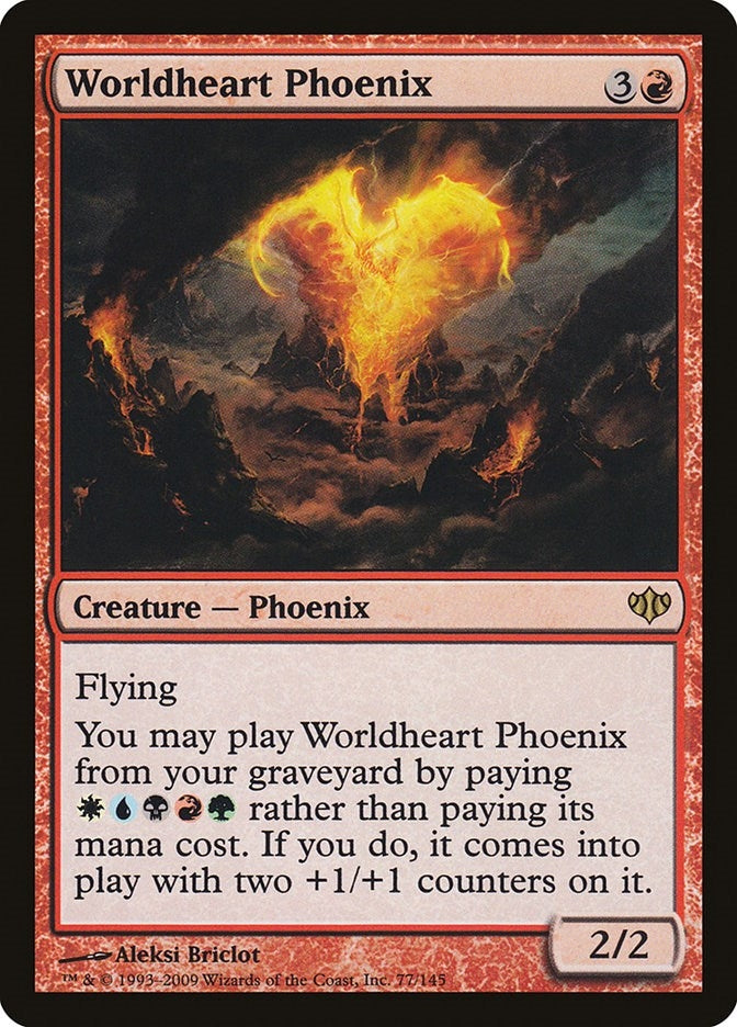Image for Worldheart Phoenix (77) (CON) - Magic: The Gathering