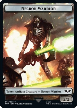 Image for Necron Warrior // Insect Double-Sided Token (14 // 22) (40K) - Magic: The Gathering