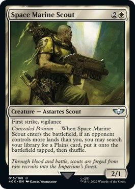 Image for Space Marine Scout (15) (40K) - Magic: The Gathering