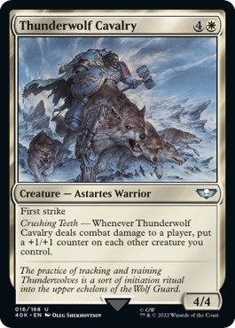 Image for Thunderwolf Cavalry (Surge Foil) (16) (40K) - Magic: The Gathering