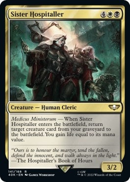 Image for Sister Hospitaller (Surge Foil) (141) (40K) - Magic: The Gathering