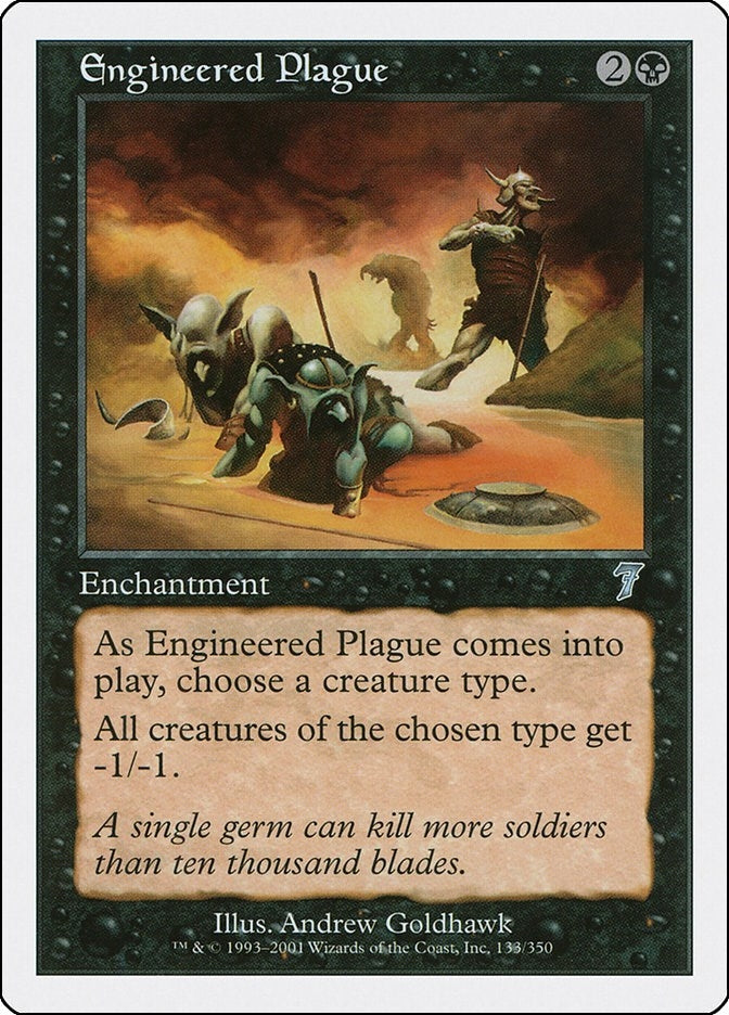 Image for Engineered Plague (133) (7ED) - Magic: The Gathering