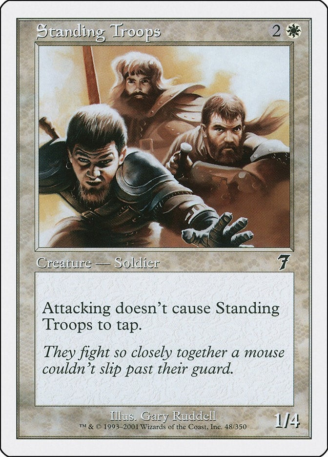 Image for Standing Troops (48) (7ED) - Magic: The Gathering