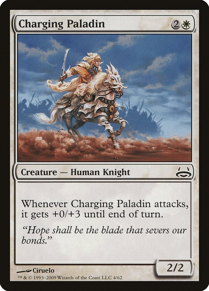 Image for Charging Paladin (4) (DDC) - Magic: The Gathering
