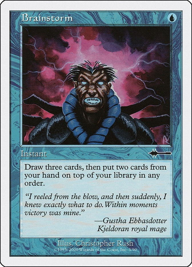 Image for Brainstorm (3) (BTD) - Magic: The Gathering