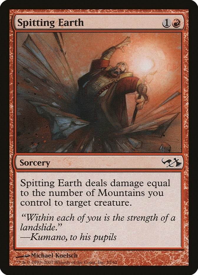 Image for Spitting Earth (55) (EVG) - Magic: The Gathering