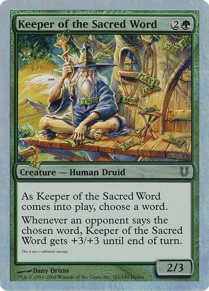 Image for Keeper of the Sacred Word (101) (UNH) - Magic: The Gathering