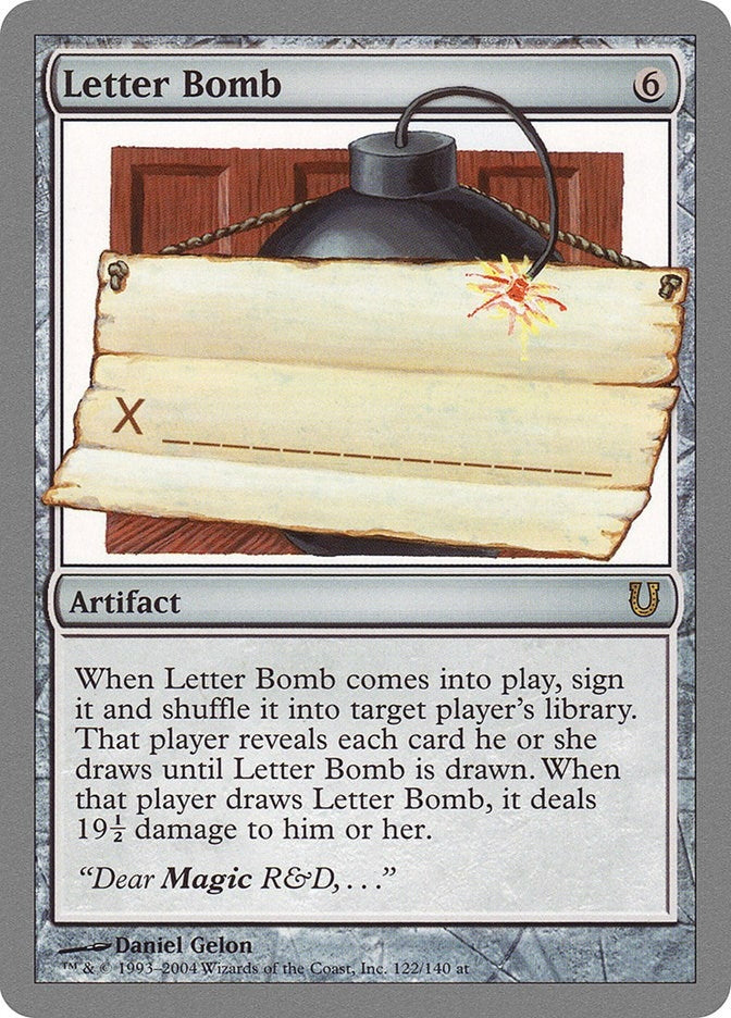 Image for Letter Bomb (122) (UNH) - Magic: The Gathering