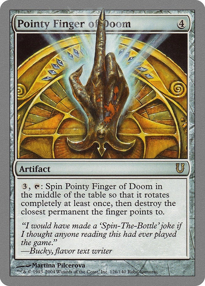 Image for Pointy Finger of Doom (126) (UNH) - Magic: The Gathering
