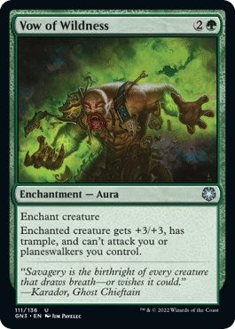 Image for Vow of Wildness (111) (GN3) - Magic: The Gathering