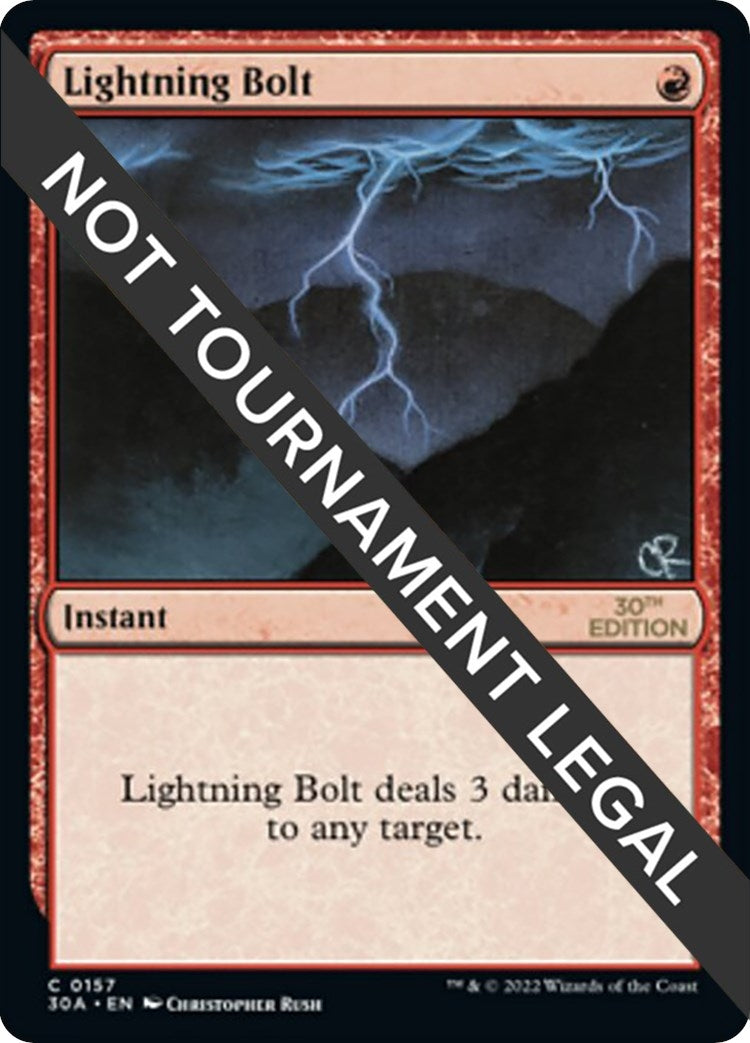 Image for Lightning Bolt (157) (30A) - Magic: The Gathering
