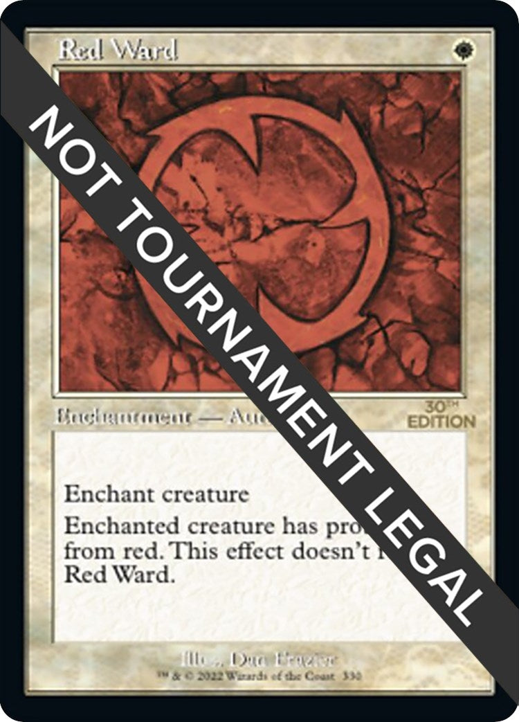 Image for Red Ward (Retro Frame) (330) (30A) - Magic: The Gathering