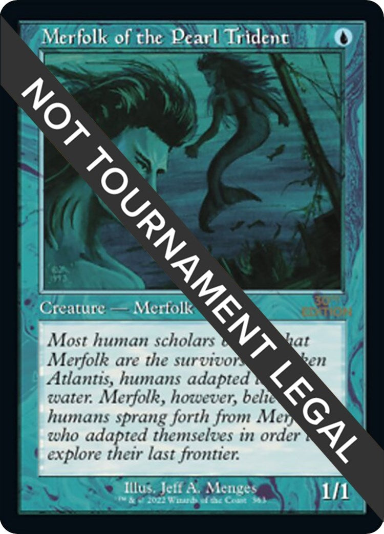 Image for Merfolk of the Pearl Trident (Retro Frame) (363) (30A) - Magic: The Gathering