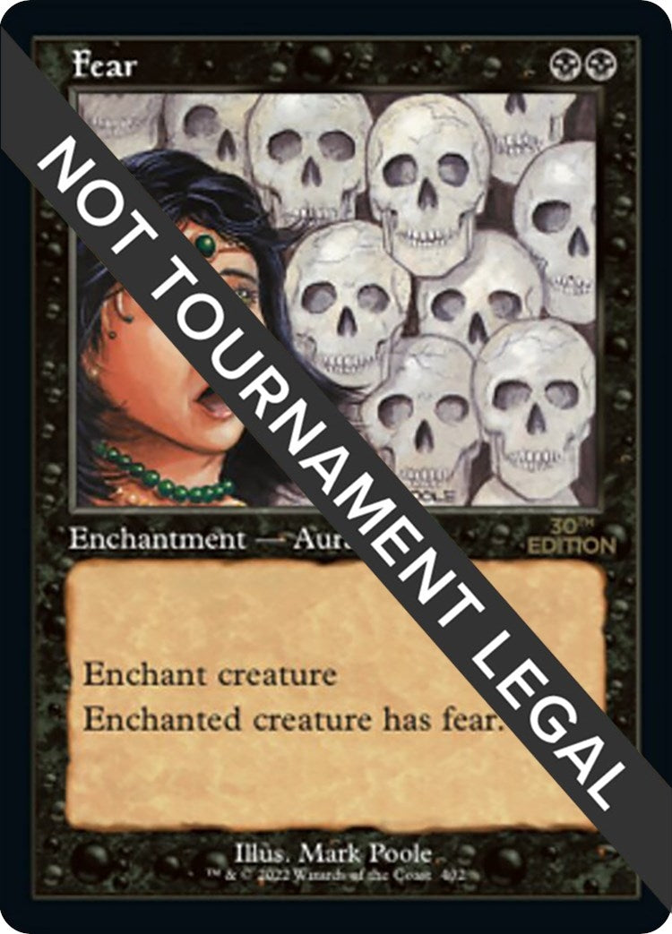 Image for Fear (Retro Frame) (402) (30A) - Magic: The Gathering