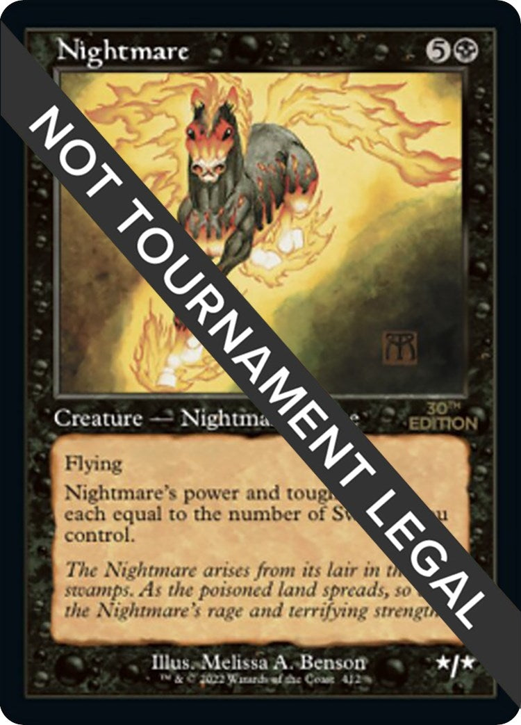 Image for Nightmare (Retro Frame) (412) (30A) - Magic: The Gathering