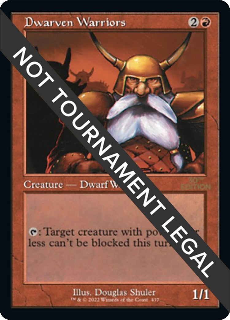 Image for Dwarven Warriors (Retro Frame) (437) (30A) - Magic: The Gathering