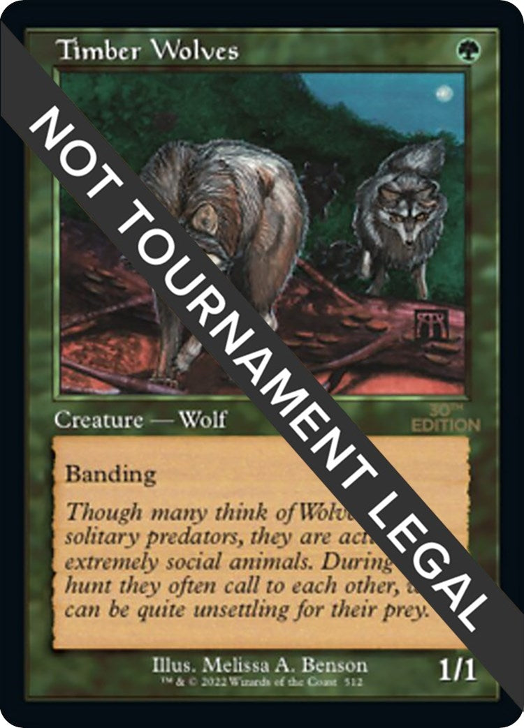 Image for Timber Wolves (Retro Frame) (512) (30A) - Magic: The Gathering