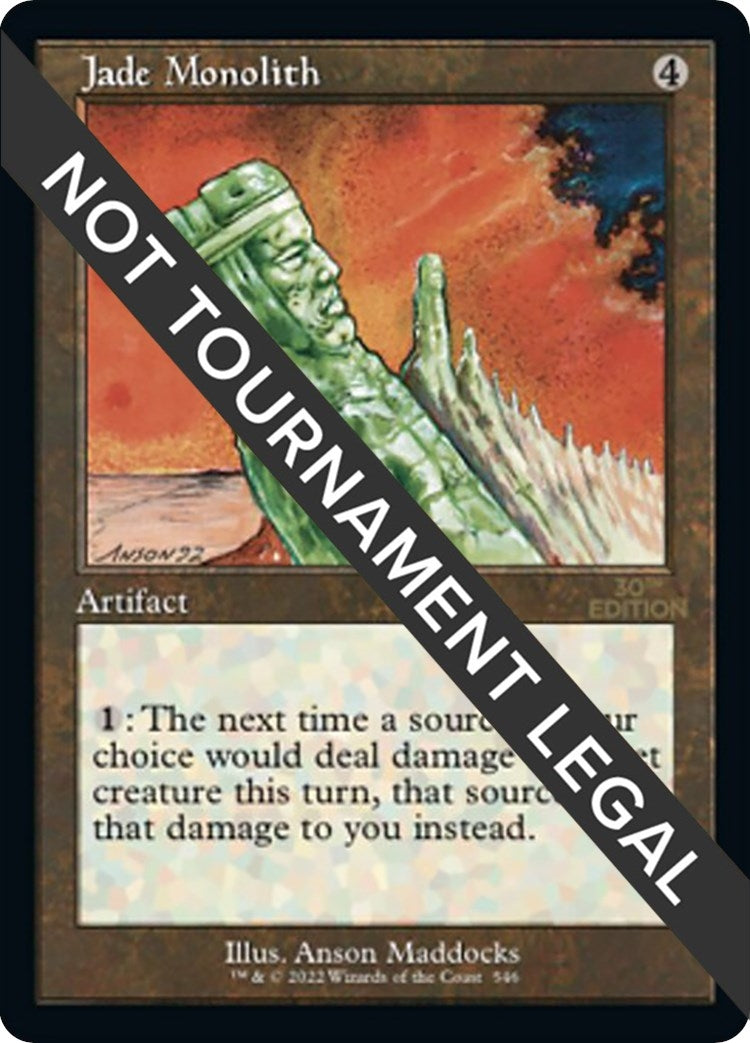 Image for Jade Monolith (Retro Frame) (546) (30A) - Magic: The Gathering