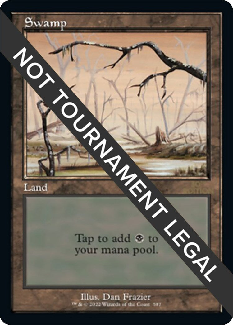 Image for Swamp (587) (Retro Frame) (587) (30A) - Magic: The Gathering