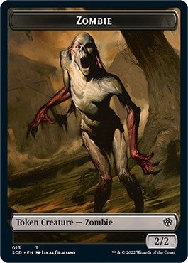 Image for Zombie // Zombie Army Double-Sided Token (13 // 14) (SCD) - Magic: The Gathering