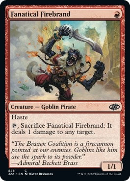Image for Fanatical Firebrand (528) (J22) - Magic: The Gathering