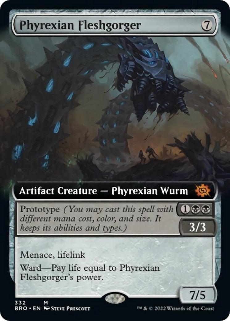 Image for Phyrexian Fleshgorger (Extended Art) (332) (BRO) - Magic: The Gathering