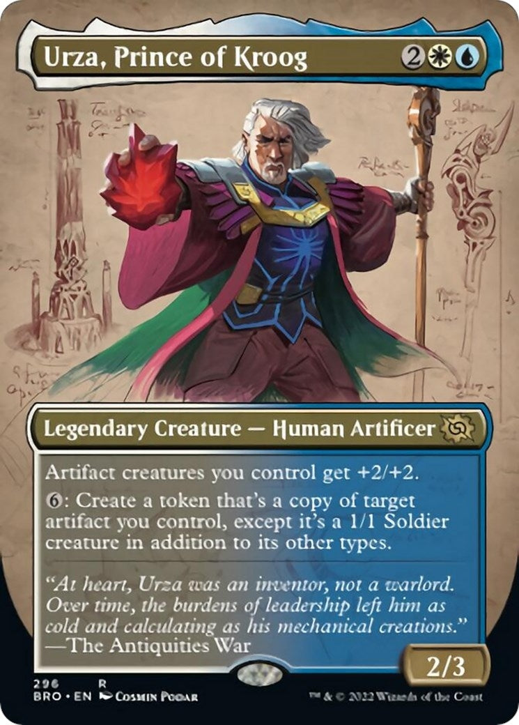 Urza, Prince of Kroog (Borderless) (296) (BRO) Japanese