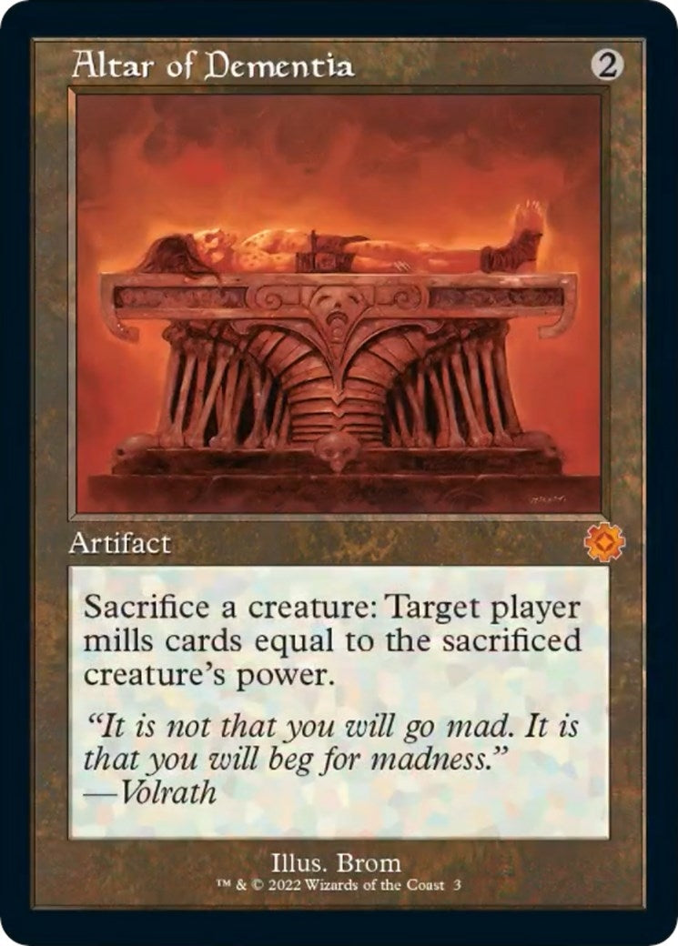 Image for Altar of Dementia (3) (BRR) - Magic: The Gathering