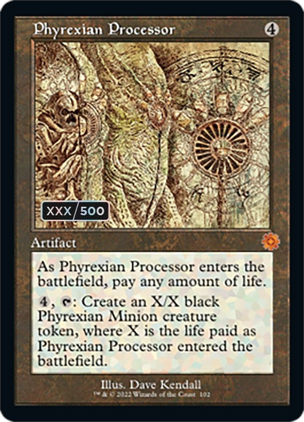 Image for Phyrexian Processor (Schematic) (Serial Numbered) (102) (BRR) - Magic: The Gathering