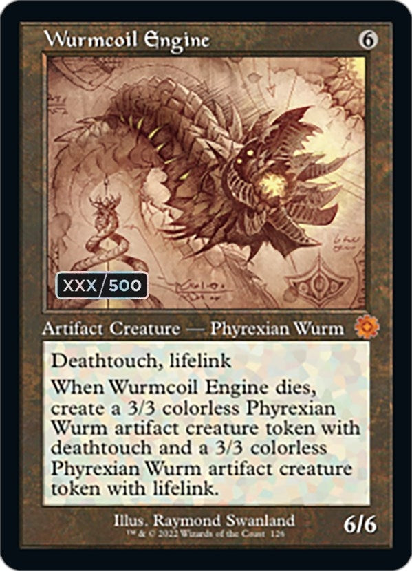 Image for Wurmcoil Engine (Schematic) (Serial Numbered) (126) (BRR) - Magic: The Gathering