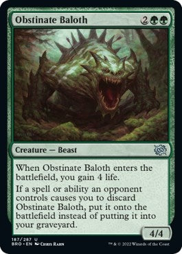 Image for Obstinate Baloth (187) (BRO) - Magic: The Gathering