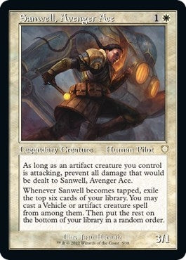 Image for Sanwell, Avenger Ace (Retro Frame) (5) (BRC) - Magic: The Gathering